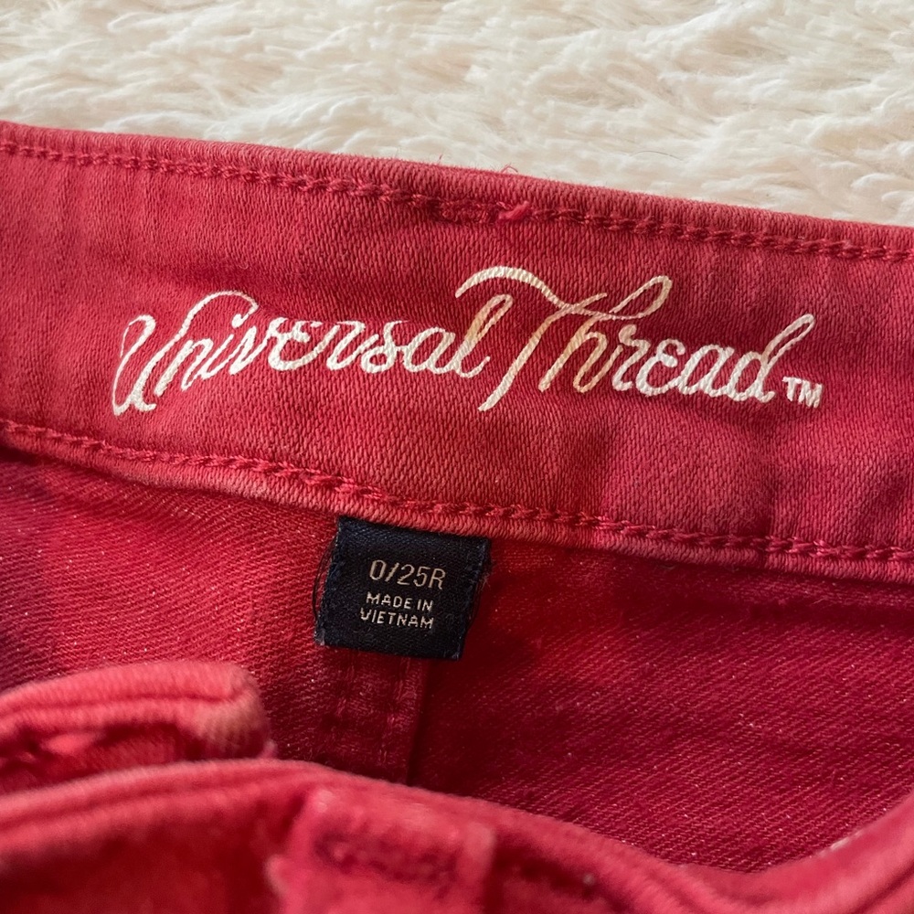 Universal Thread Red Skinny Jeans - Picture 4 of 6